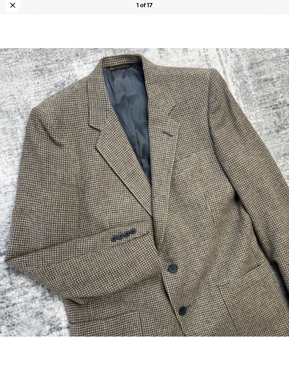 VTG Christian Dior Monsieur Blazer Jacket Mens 40L Tweed Sport Coat Old Money